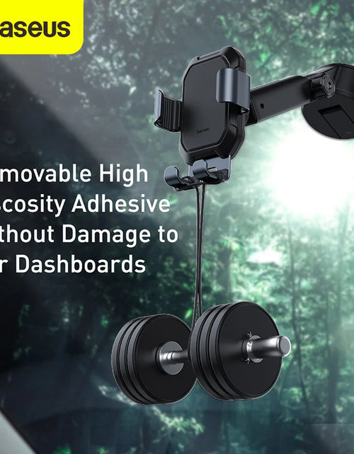 Load image into Gallery viewer, Baseus Gravity Car Phone Holder Suction Cup Adjustable  Holder Stand in Car GPS Mount for Iphone 13 12 Pro Xiaomi POCO
