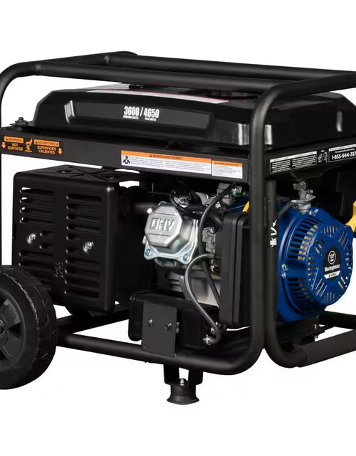 Load image into Gallery viewer, 4,650/3,600-Watt Gas Powered Portable Generator with Recoil Start
